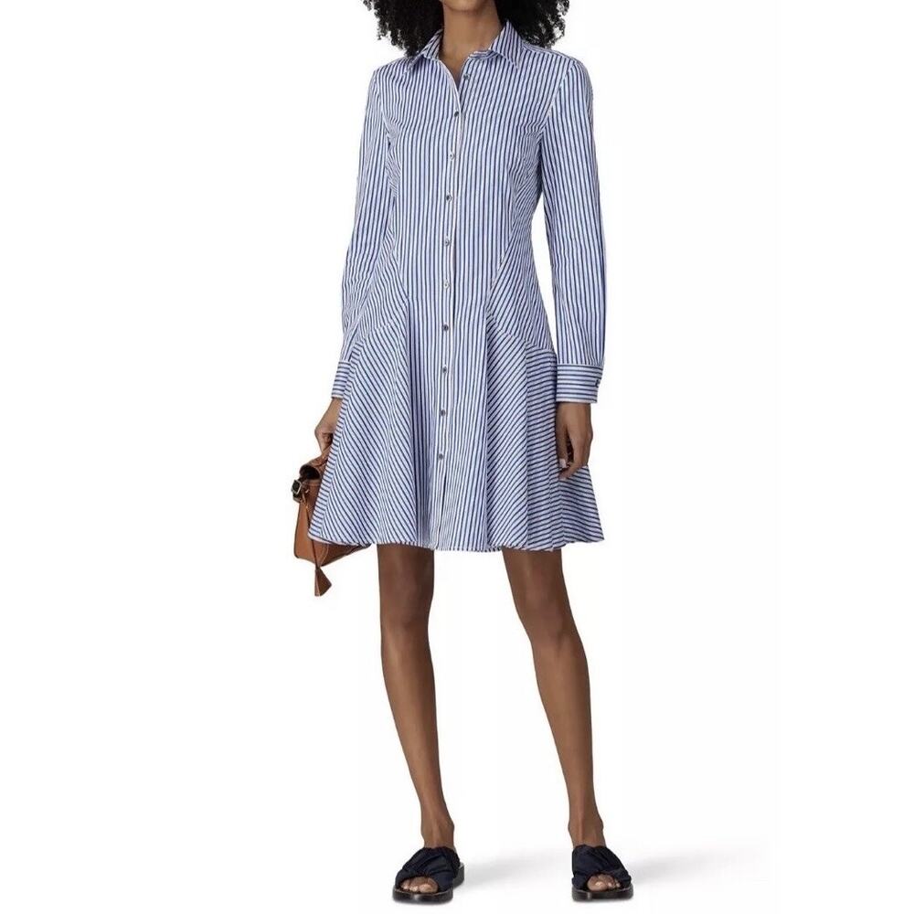 Derek Lam Collective | Blue Striped Shirt Dressing
